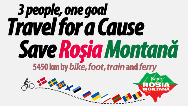 Tre unge cykler 5500 km i protest mod farlig guldminedrift