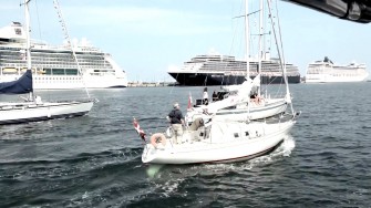 Så kom de afsted på jordomsejlingen