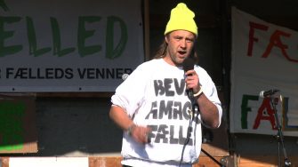 Protester mod bebyggelse af Amager Fælled