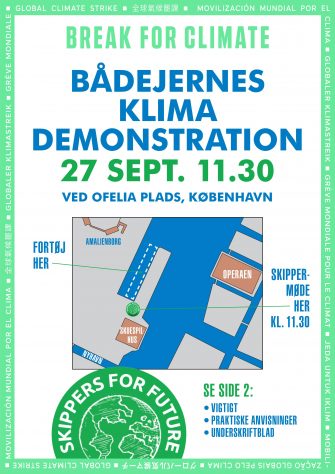 Flydende klimademo på fredag kl 12