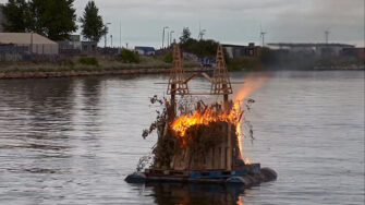 Skt Hans Aften i Margretheholm Havn
